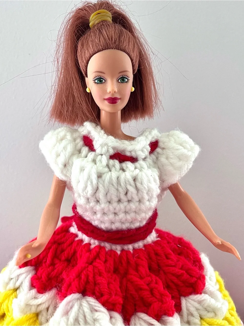 Handmade Crochet Toilet Roll Dolls Barbie Doll Bathroom Kitsch